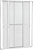 Porta Balcão 3 Folhas Móveis Lambril Alumínio Branco Com Fechadura Vidro Liso - Brasil Esquadrias - Premium - Imagem 1