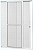 Porta Balcão 3 Folhas (1 Fixa) Lambril Alumínio Branco Com Fechadura Vidro Liso - Brasil Esquadrias - Premium - Imagem 1