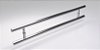 Porta Lambril c/ Puxador Londres Polido c/ Fechadura Rolete em Alumínio Branco - Brimak Super 25 - Imagem 2