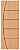 Folha Porta Frisada Stander Belíssima - Rick Esquadrias - Imagem 1