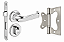 Kit Porta Lisa Melamínica Colméia Branco Fechadura Duna Externa Batente 7/13 Cm Ajustável Guarnição 5 Cm - Sem Usinagem - Abrilar - Imagem 3