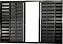 Janela Veneziana 6 Fls Sem Grade Alumínio Preto - Spj Modular - Imagem 1