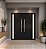Porta Central Lambril Duplo Visor Vdr. Mini Boreal Com Puxador Alumínio Preto - Spj Elegance - Imagem 2