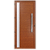 Porta Manuela Vdr. Mini Boreal Com Puxador 80Cm Alumínio Amadeirado - Esal Linha Maxx - Imagem 1