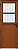 Porta Social Lambril Vidro Mini Boreal Alumínio Amadeirado - Linha Maxx - Esal - Imagem 1