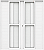 Porta Balcão Lambril 6 Fls Alumínio Branco Com Fechadura Vdr Liso - Spj Linha 25 - Imagem 1