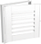 Porta Abrigo Em Aço Branco Sem Ventilação C/ Porta Cadeado Req. 6 Cm - Brasil Esquadrias Inove Saldão - Imagem 1