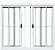 Janela De Correr 4 Fls Sem Bandeira Com Grade Alumínio Branco - Spj Modular Saldão - Imagem 1