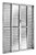 Porta Balcão 6 Folhas Alumínio Brilhante Req. 11 cm - Linha Fortsul - Esquadrisul - Imagem 1