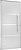 Porta Pivotante Lambril Puxador C/ Friso Alumínio Branco Req. 8,2 cm - Linha Topsul - Esquadrisul - Imagem 1