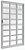Porta Correr 3 Folhas C/ Travessa (1 Fixa) Alumínio Brilhante Req. 8 cm - Linha Fortsul - Esquadrisul - Imagem 1