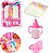 Kit Acessórios para Boneca PREMIUM, 3 Peças, Mamadeira Mágica com Leite Artificial, Fralda e Chupeta de Brinquedo - Imagem 5