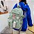 Mochila Feminina Escolar Passeio Coreano Grande Capacidade Com Chaveiro Impermeável - Imagem 6
