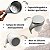 Caneca Copo Mixer Térmico Recarregável USB Inox Misturador Automático 380ml Com Tampa Xícara Elétrico Mistura Automática Shake Café (Marrom, USB) - Imagem 3