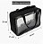 Necessaire Transparente Washbag com Alça e Zíper 30x21x11 cm Ideal para Viagem Academia e Organização - Imagem 3