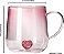 Caneca de Vidro Borossilicato 400ml com Coração 3D - Imagem 6