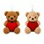 Urso de Pelúcia 17,5cm com Coração - Imagem 3