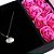 Caixa de Presente 18cm Porta Joia com Colar e Rosa - Imagem 2