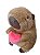 Pelúcia Capivara com coração 25 cm - Imagem 4