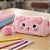 Estojo Escolar Gatinho Grande Feminino Necessaire Pelúcia - Imagem 7