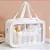 Necessaire Maquiagem Transparente WashBag A Prova De Água - Imagem 4