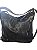 Bolsa com Alça Ajustável em couro PU Preta( cinza chumbo) - Imagem 3