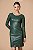 Vestido Tubo Couro e Malha - Imagem 5