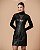 Vestido Curto Couro Pelica Zíper - Imagem 1