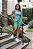 Shorts de Couro Pelica com Friso - Imagem 1