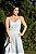 Vestido midi de couro todo em perfuros - Imagem 1