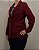 Blazer de jeans feminino bordô com elastano - Imagem 2