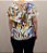 Blusa estampada de crepe com decote canoa e laço nas costas - Imagem 2