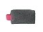 Necessaire quadradinha prata brilho alça Pink - Imagem 1