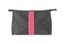 Necessaire Trancoso prata brilho faixa pink - Imagem 1