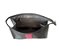 Necessaire Trancoso prata brilho faixa pink - Imagem 3