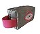 Necessaire Quadradinha prata velho olho grego pink - Imagem 3