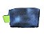 Necessaire Quadradinha blue alça verde neon - Imagem 1