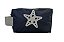 Necessaire Quadradinha nylon azul estrela - Imagem 1
