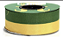 Fita de Tafeta Verde Amarela 36mm - Imagem 1
