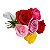 Buquê de 06 Rosas Coloridas Super Premium - Imagem 1