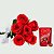 Buquê de 6 Rosas Vermelhas com Chocolate Lindt - Imagem 1