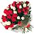 Buque de 50 Rosas Brancas e Vermelhas - Imagem 1