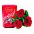 Buquê de  Rosas Vermelhas Com Chocolate Lindt - Imagem 1
