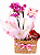 Sacolinha De Palha com Mini Orquídea e Chocolate Lindt Heart - Imagem 1