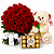 ❤️ Combo Amor Eterno – 20 Rosas, Pelúcia e Ferrero Rocher 150g - Imagem 1
