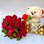 Apaixonante Buquê De 20 rosas com Pelúcia e Ferrero rocher - Imagem 2