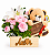 Arranjo Mix de Flores Com Pelúcia e Chocolate No Baú - Imagem 1