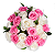 Luxuoso Buquê de 24 Rosas Brancas e Pink - Imagem 2