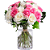 Luxuoso Buquê de 24 Rosas Brancas e Pink - Imagem 1