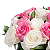 Luxuoso Buquê de 24 Rosas Brancas e Pink - Imagem 3